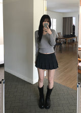 ベーシックVネックニット（4色）