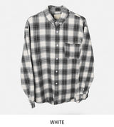Motsu Loose Fit Checkered Shirt