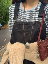 [MADE] [Planning] Slits Stripe Round Cardigan