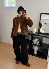 ベルベットタッチウォッシュ加工パンツ