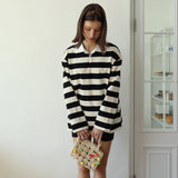  Relaxed Fit Striped Polo T 