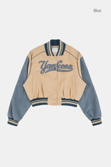 New york embroidery varsity jacket