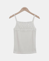 Weron Frill Lace Strap Sleeveless Top