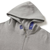 Writer hooded zip-up / Melange gray