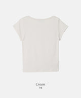 Basic U-neck Warm Pendant T-shirt (5color)