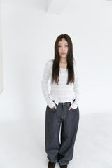 rose frill top(2colors)