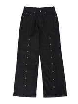 line rivet unique denim