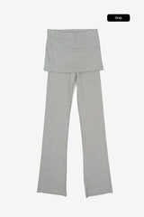 ルネットリブスカートパンツ