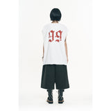 Raw-cut box sleeveless - White
