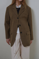 Mago herringbone jacket_beige