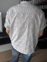 ASCLO Feather Diamond Short Sleeve Shirt (2color)