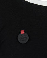 Mwoong コットンジャージースクープTシャツ(ブラック)