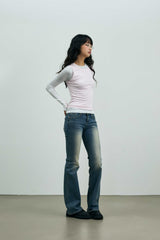 COMET LAYERED SLEEVE TOP / PINK