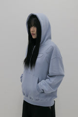  BPT Symbol Logo Appliqué Hoodie Sky Blue