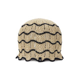 VA Label Wave Line Beanie / Beige