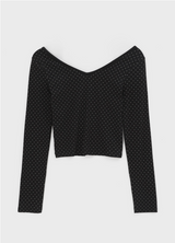 [MADE] Sevenni Dot V-neck Long Sleeve T-shirt