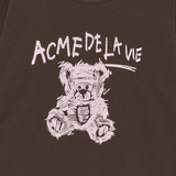 25SS DRAWING BEAR SHORT SLEEVE T-SHIRT DARK BROWN
