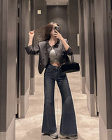 Janbo wide denim pants
