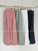 Nikki String Jogger Wide Cargo Pants