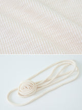 #Hano Layered Rib Short Sleeve T-shirt + Rose Tie Set (3color)