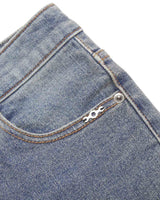 Metal Triclipse Slim Fit Bootcut Denim Pants Blue