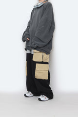 Sweat Coloring String Cargo Pants