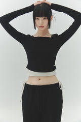 LOWER SQUARE TOP black
