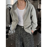 [Unisex] Crop 2way hood zip up(3color)