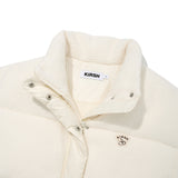 ARCH CHERRY FLEECE MIX CROP DOWN JUMPER [IVORY]