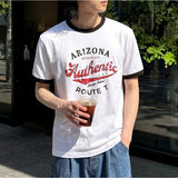 エッセンシャルスタンダード半袖リンガーTシャツアリゾナ ホワイト