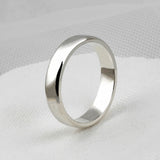 SVR-611 Teen Top Ricky wears silver 925 simple plain round minja silver ring