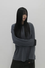 Symbol Logo Stripe T-Shirt Charcoal