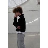 HUKE Logo Grey Half zip-up MTM