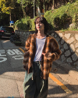 Bear brush mohair cardigan