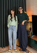Men's カシミアウォッシャブルラウンドニット 20COLOR