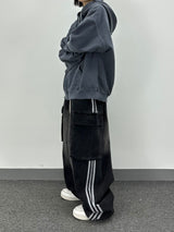  denim track cargo pants
