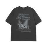 ワールドオーバーフィットTシャツ [Charcoal grey]