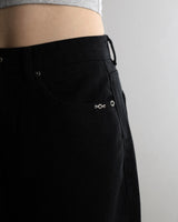 Metal Triclipse Wide Fit Cotton Pants Black