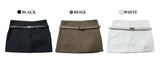 Demay Modern Basic Belt Mini Skirt