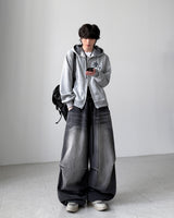 Rising Check Hood Zip-Up
