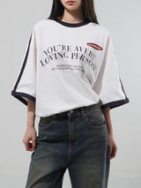 (UNISEX) ラビングトラック半袖Tシャツ