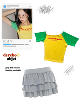 Lemonade Unbalanced Off-Shoulder Short-Sleeved T-Shirt