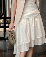 Prmiten unbalanced skirt