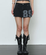 89ショート スカート(black)