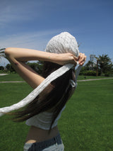 beads lace beanie
