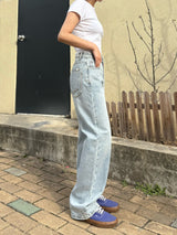 クラシックルックセミワイドデニムパンツ code 18101
