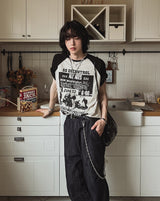 Age Raglan overfit short sleeve t-shirt