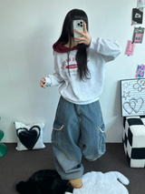 カラーレーションバケーションフーディーTシャツ💙🤍🖤3カラー