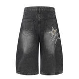 Rovi Star Patch Denim Shorts