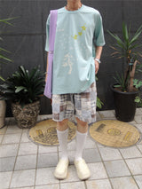 ヘビーコットン ソウル グラフィック Tシャツ (Tenta Tumble & Bio Washed)2サイズ - ヴィンテージブルー